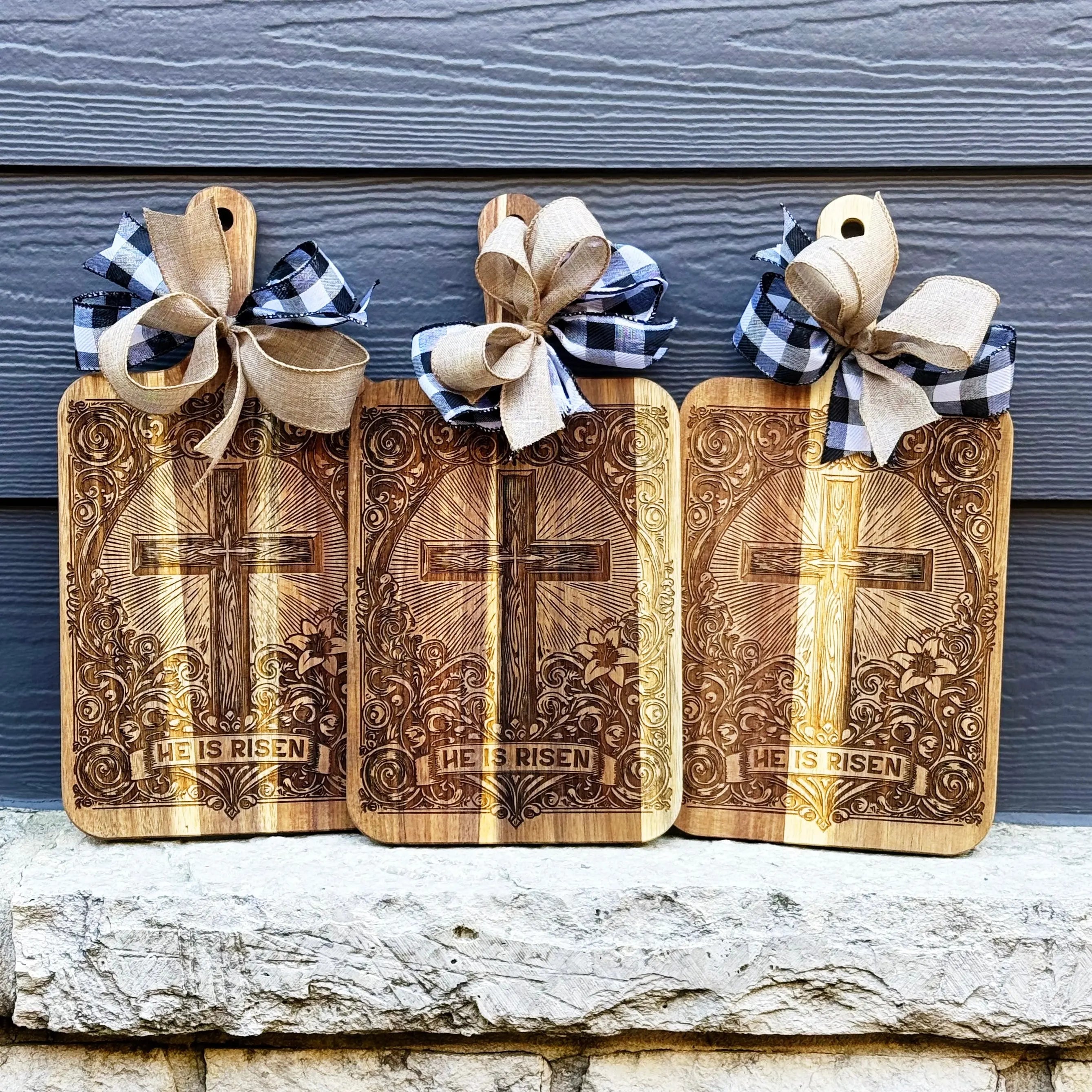 He is Risen Cutting Board | Bliss Bayou
