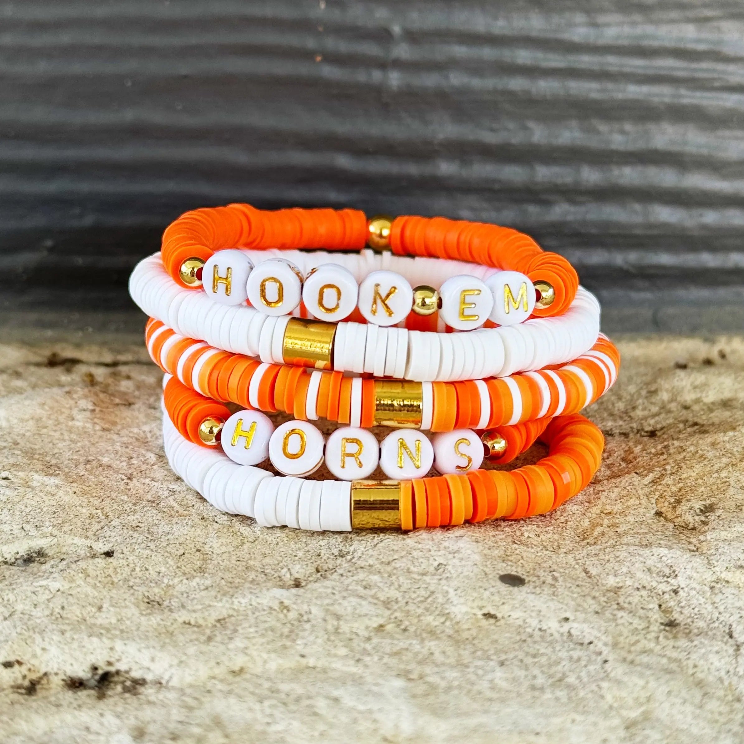 Texas Longhorns Bracelet Set  | Bliss Bayou