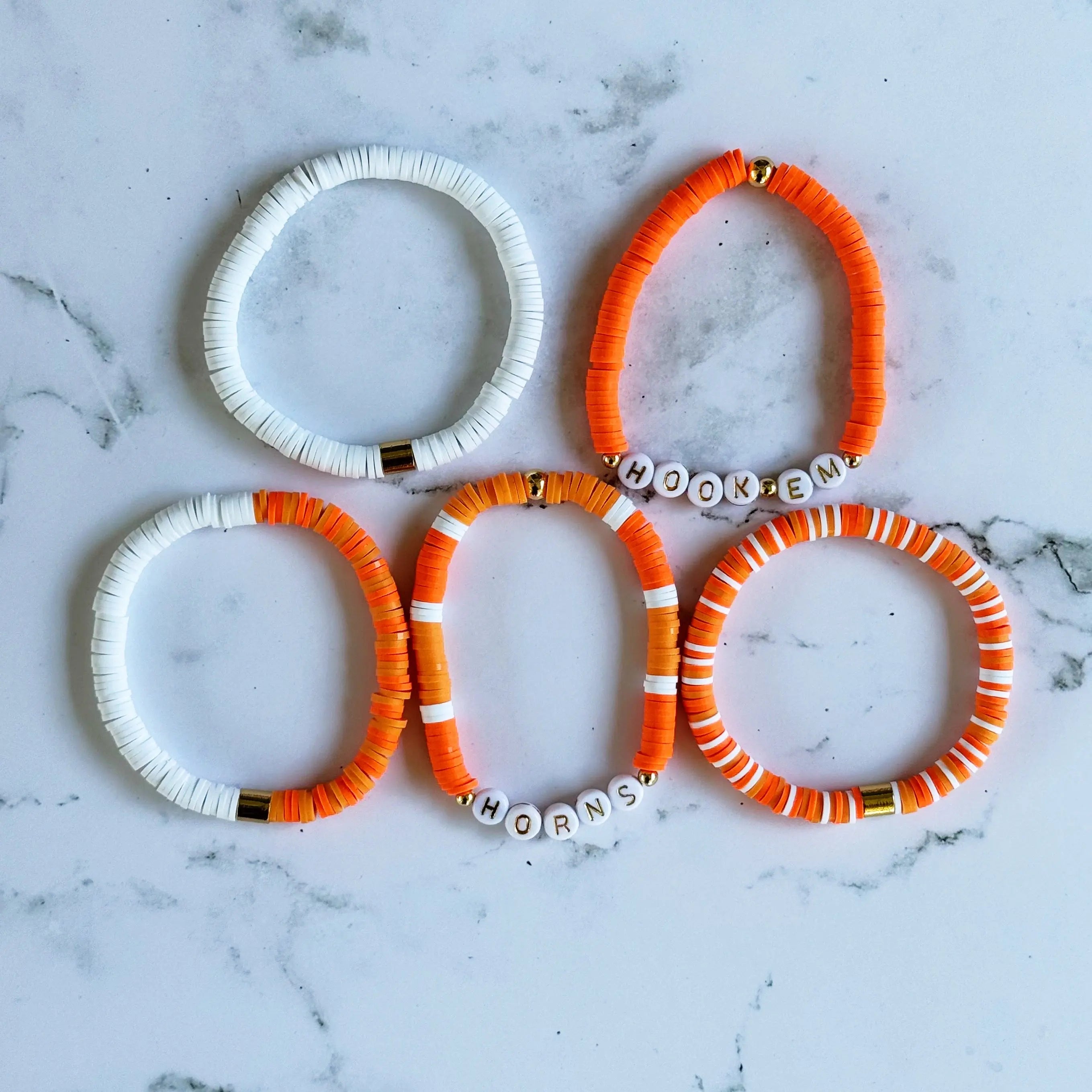 Texas Longhorns Bracelet Set  | Bliss Bayou