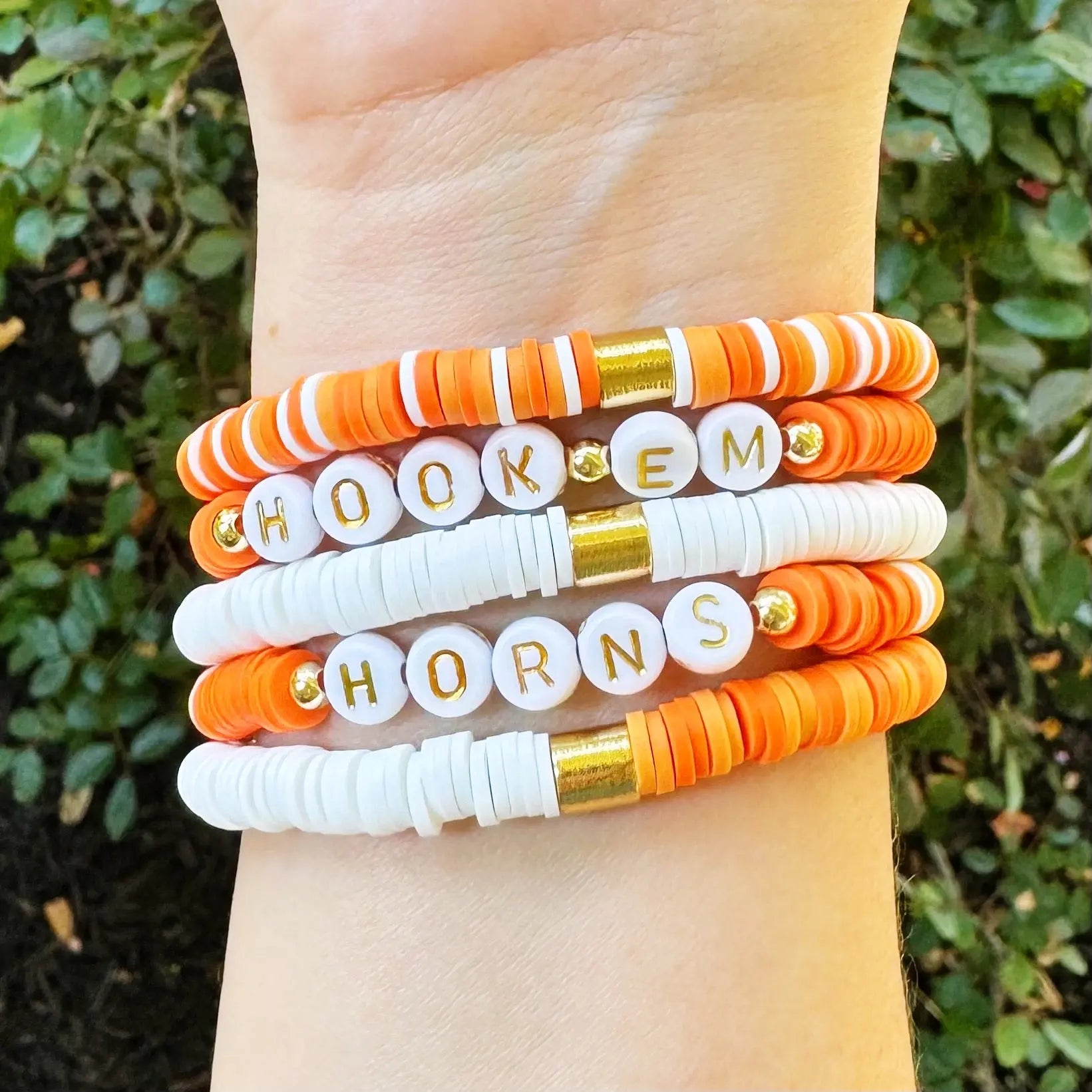 Texas Longhorns Bracelet Set  | Bliss Bayou