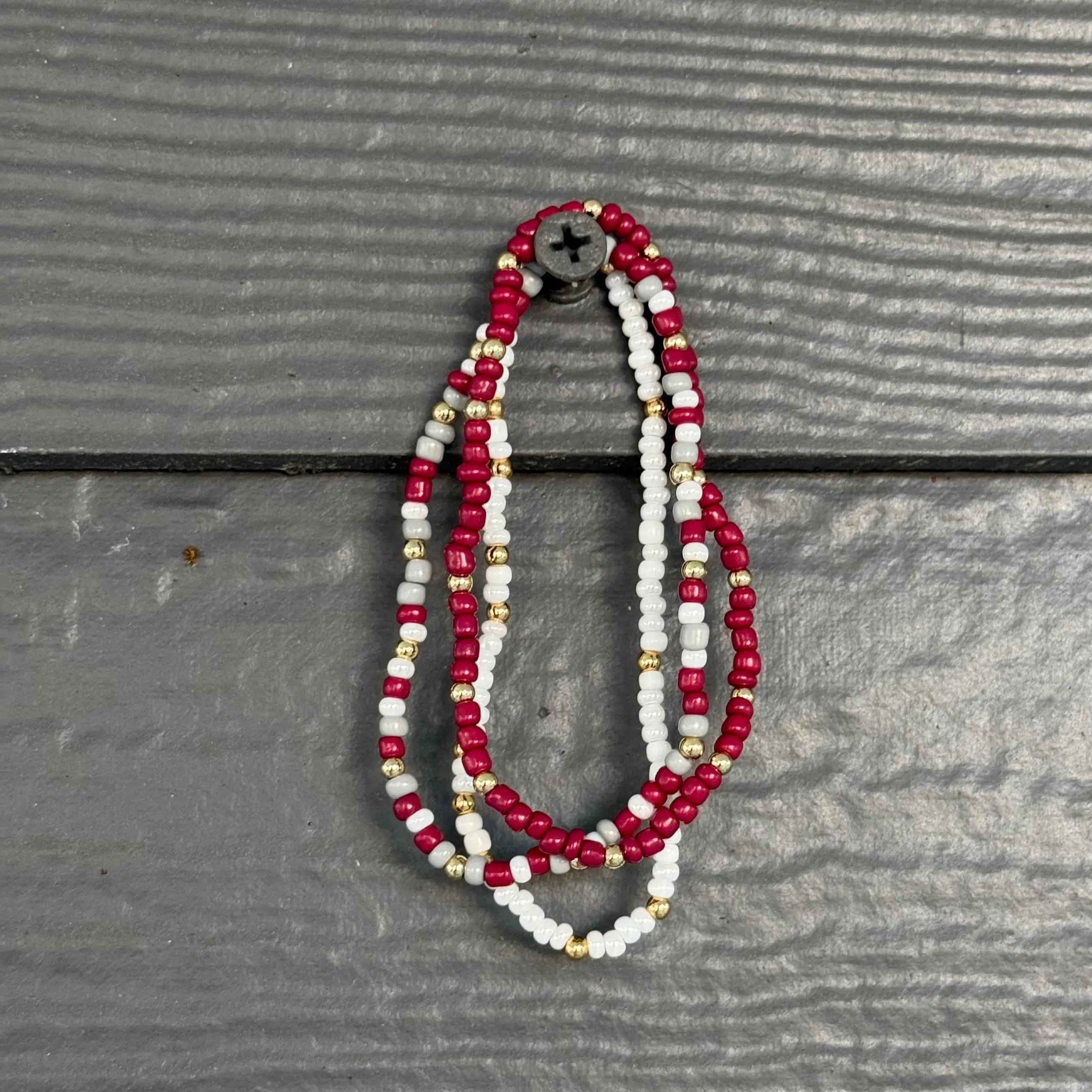 Maroon & White Spirit Set | Bliss Bayou