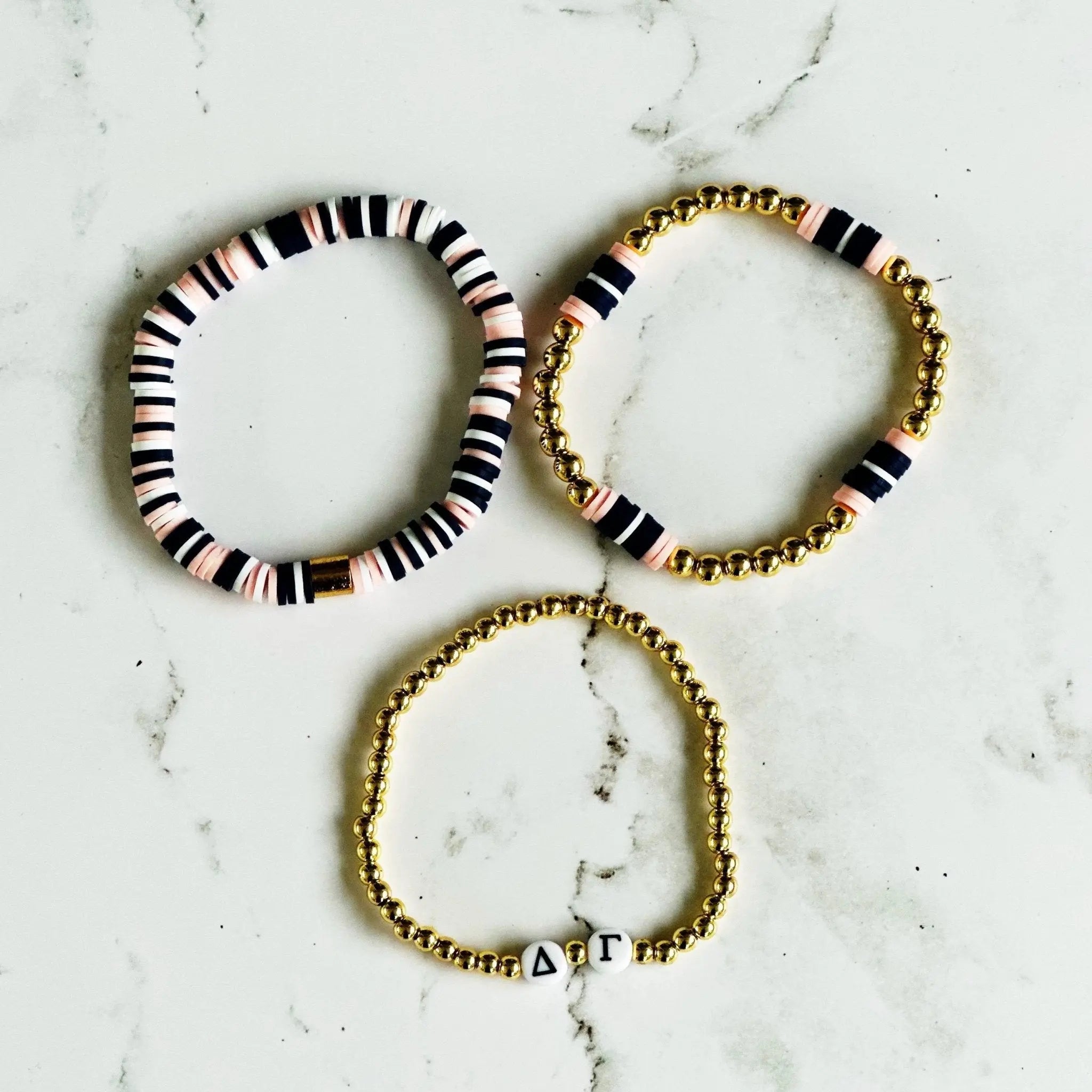 Delta Gamma Bracelet Set | Bliss Bayou