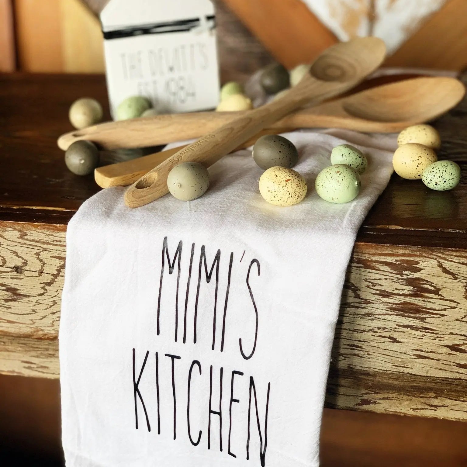 Rae Dunn Inspired Dish Towel | Bliss Bayou