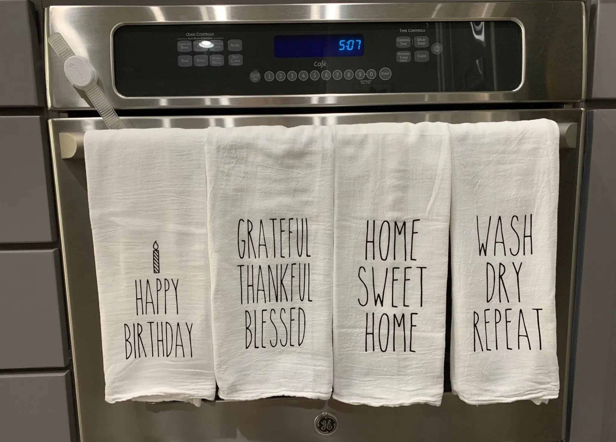 Rae Dunn Inspired Dish Towel | Bliss Bayou