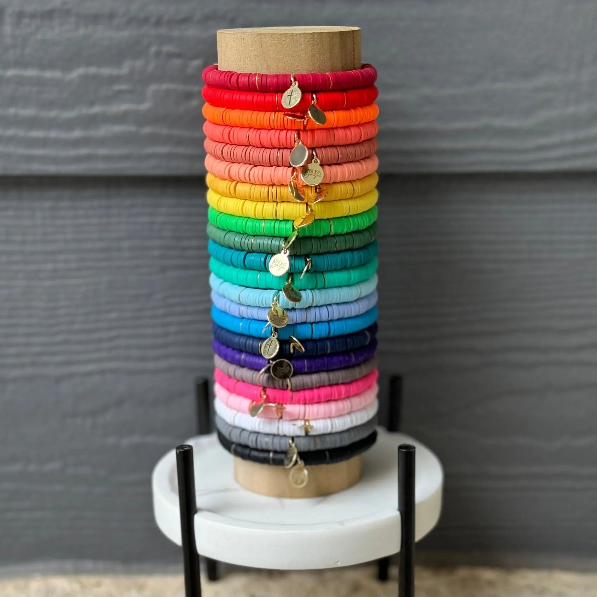 Solid Color Vinyl Bracelet | Bliss Bayou