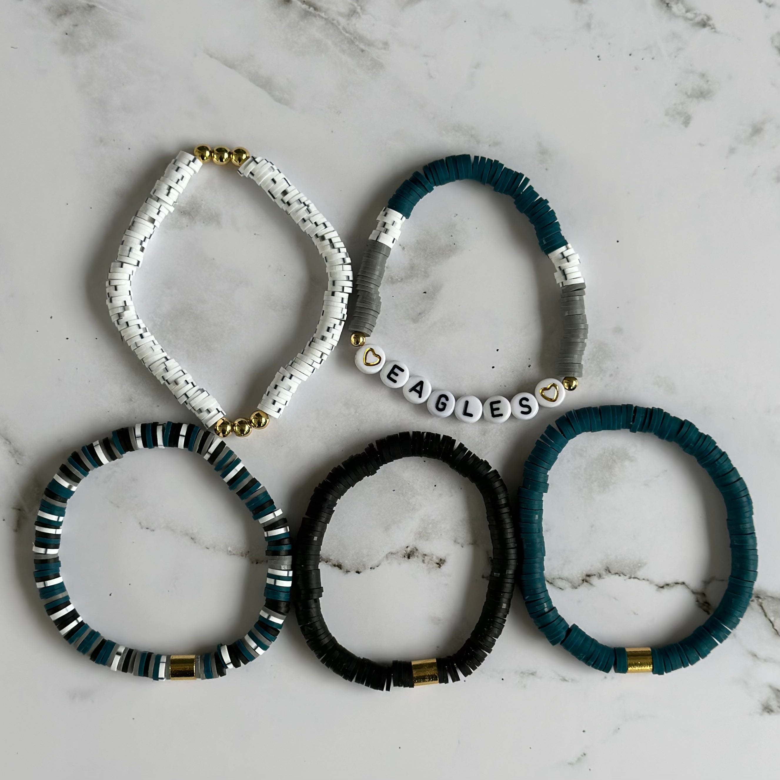 Philadelphia Eagles Bracelet Set | Bliss Bayou