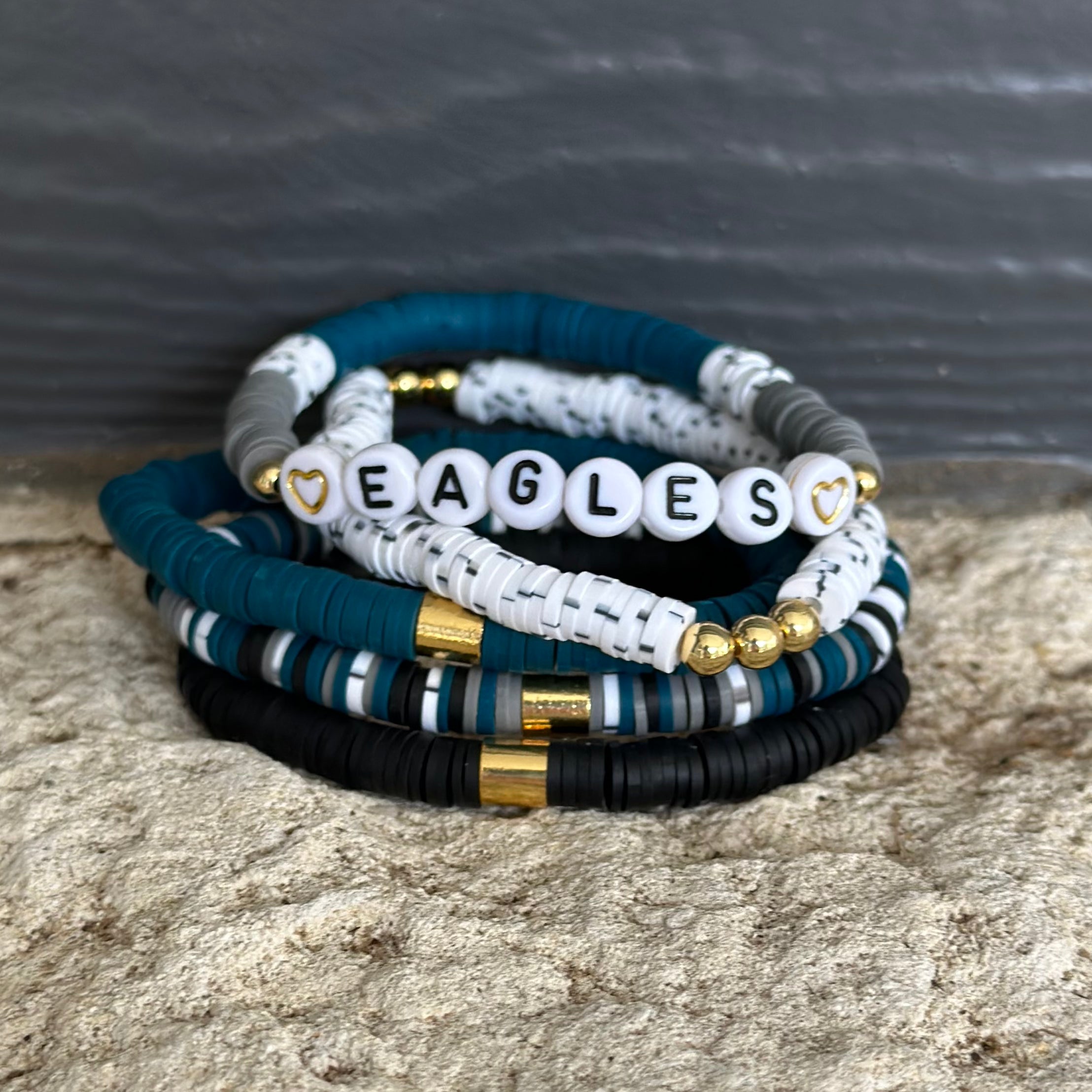 Philadelphia Eagles Bracelet Set | Bliss Bayou