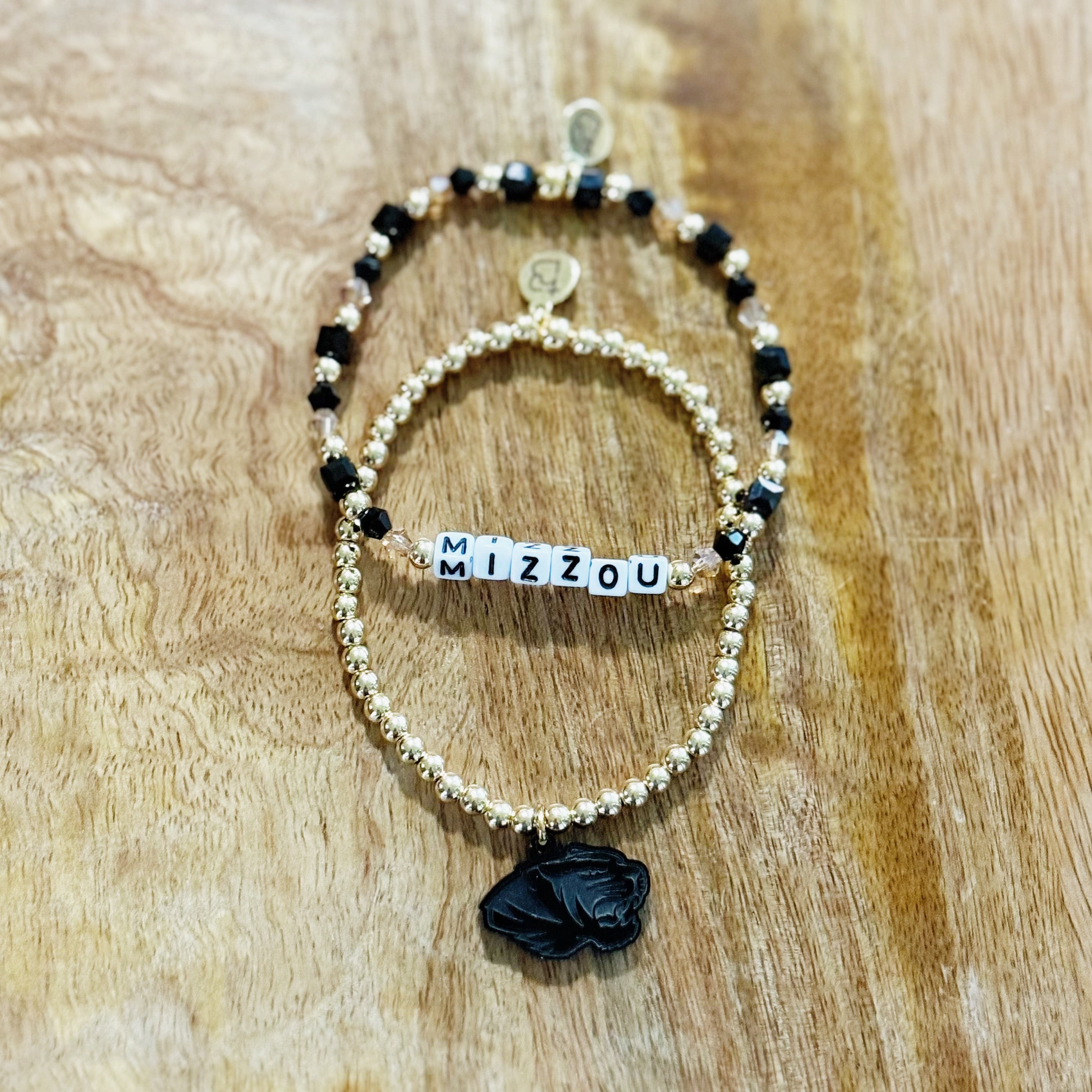 University of Missouri Crystal Bracelet Set  | Bliss Bayou