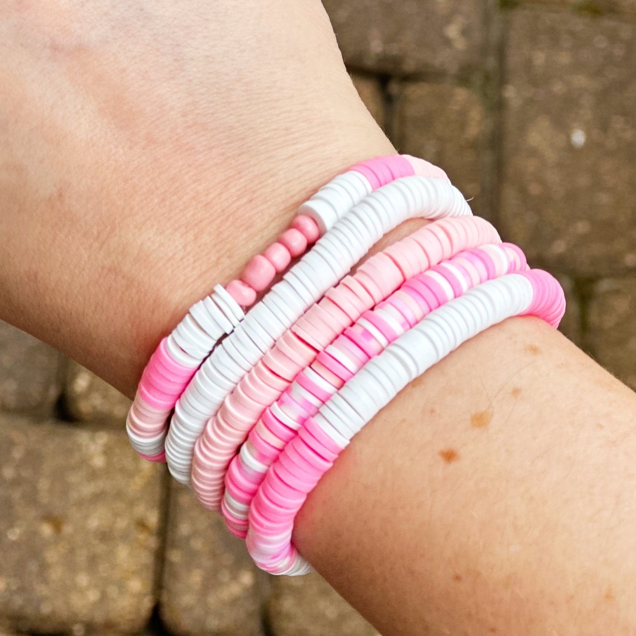 Breast Cancer Awareness Bracelet Set | Bliss Bayou