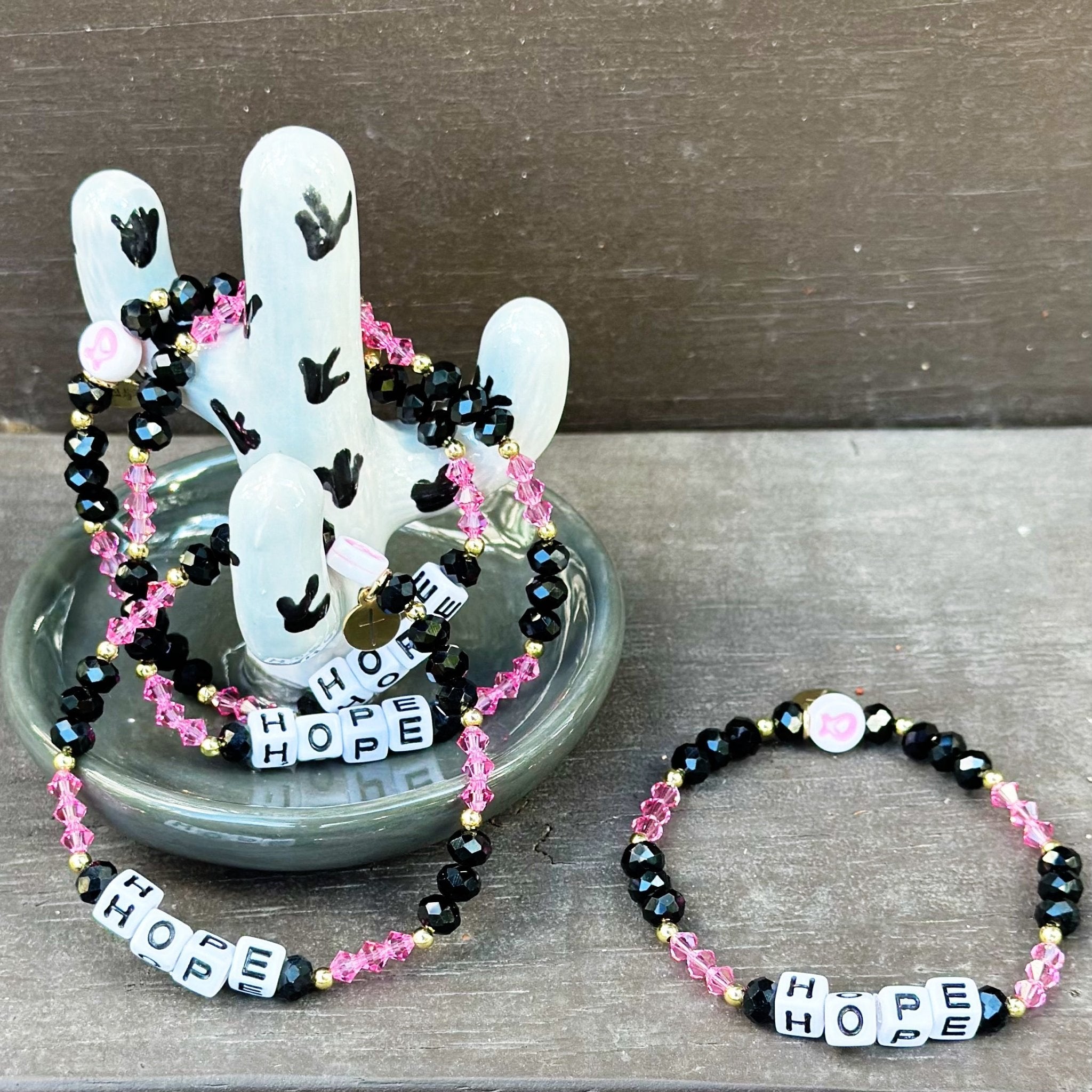 Breast Cancer Hope Crystal Bracelet | Bliss Bayou