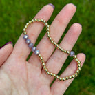 Crystal and Gold Bead Bracelet | Bliss Bayou