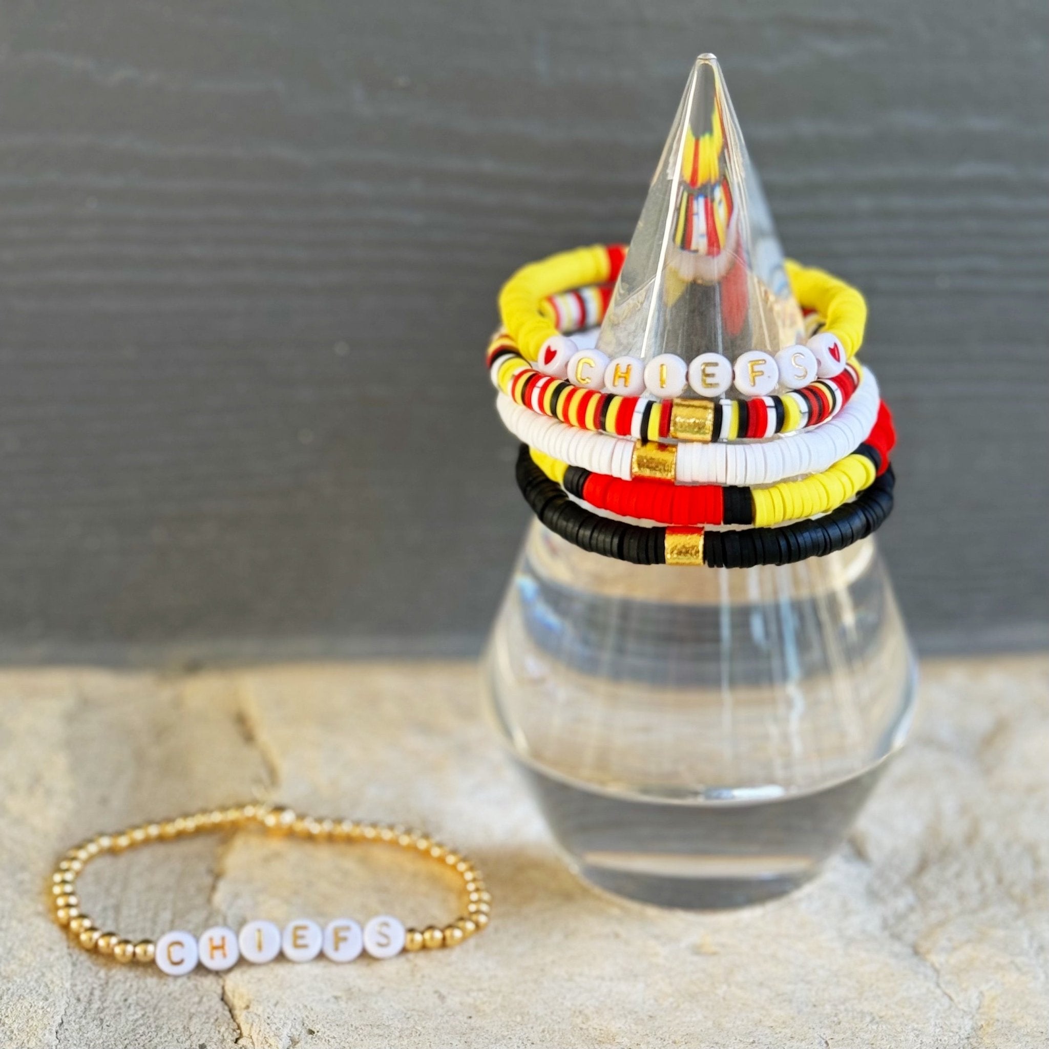 Kansas City Chiefs Bracelet Set | Bliss Bayou