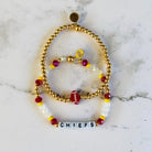 Kansas City Chiefs Crystal Bracelet Set | Bliss Bayou