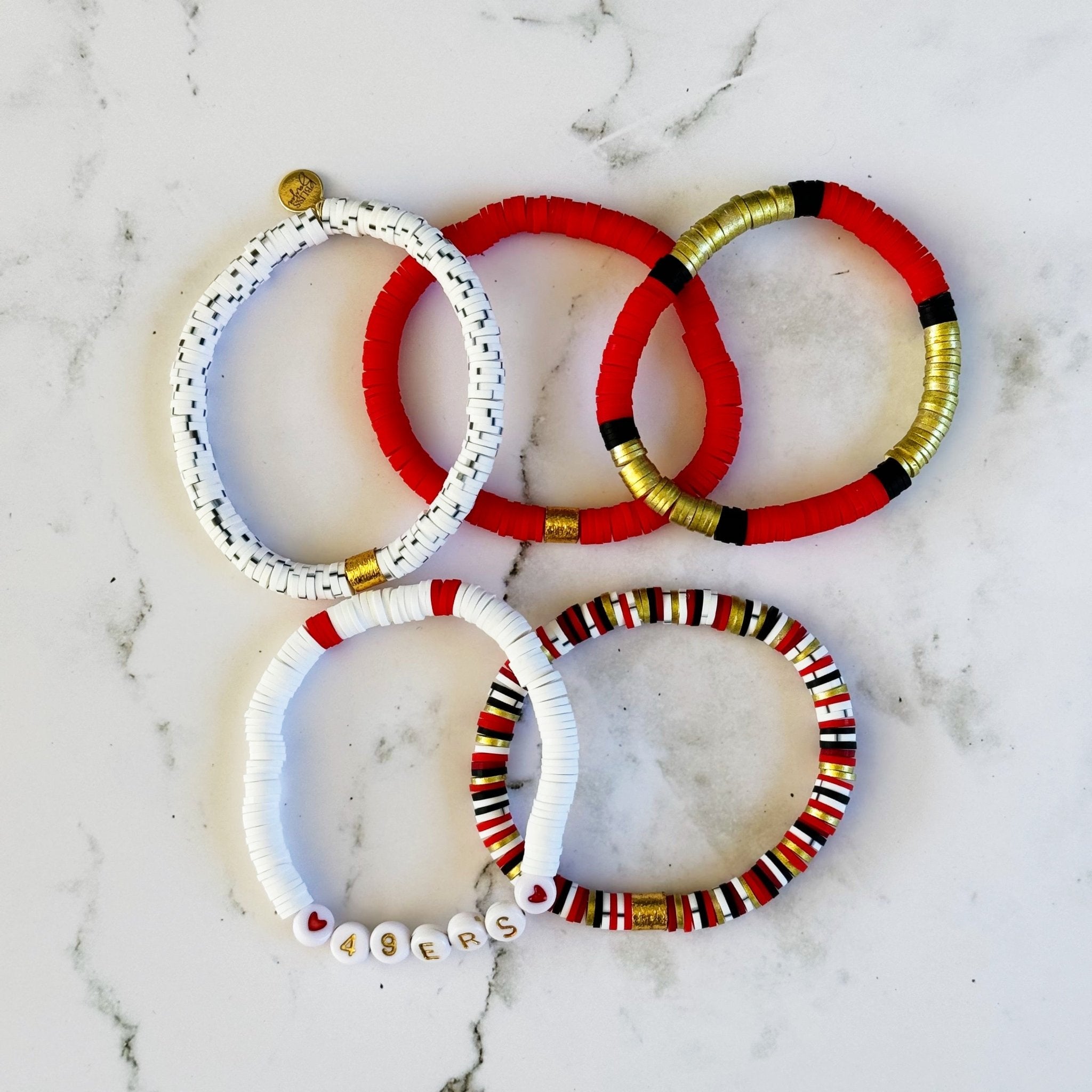 San Francisco 49ers Bracelet Set | Bliss Bayou