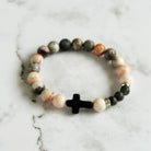 Stone Cross Bracelet | Bliss Bayou