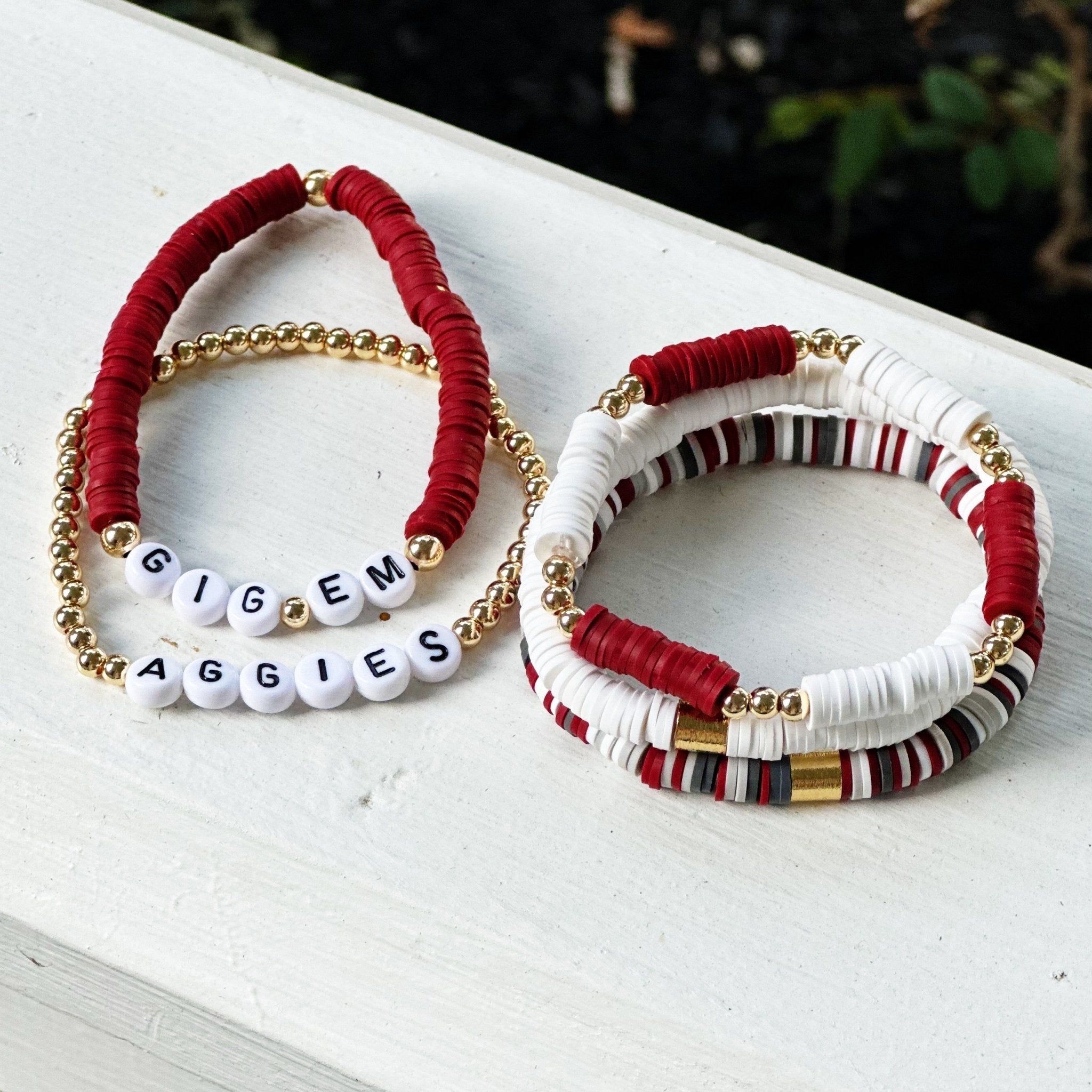 Texas A&M Bracelet Set | Bliss Bayou