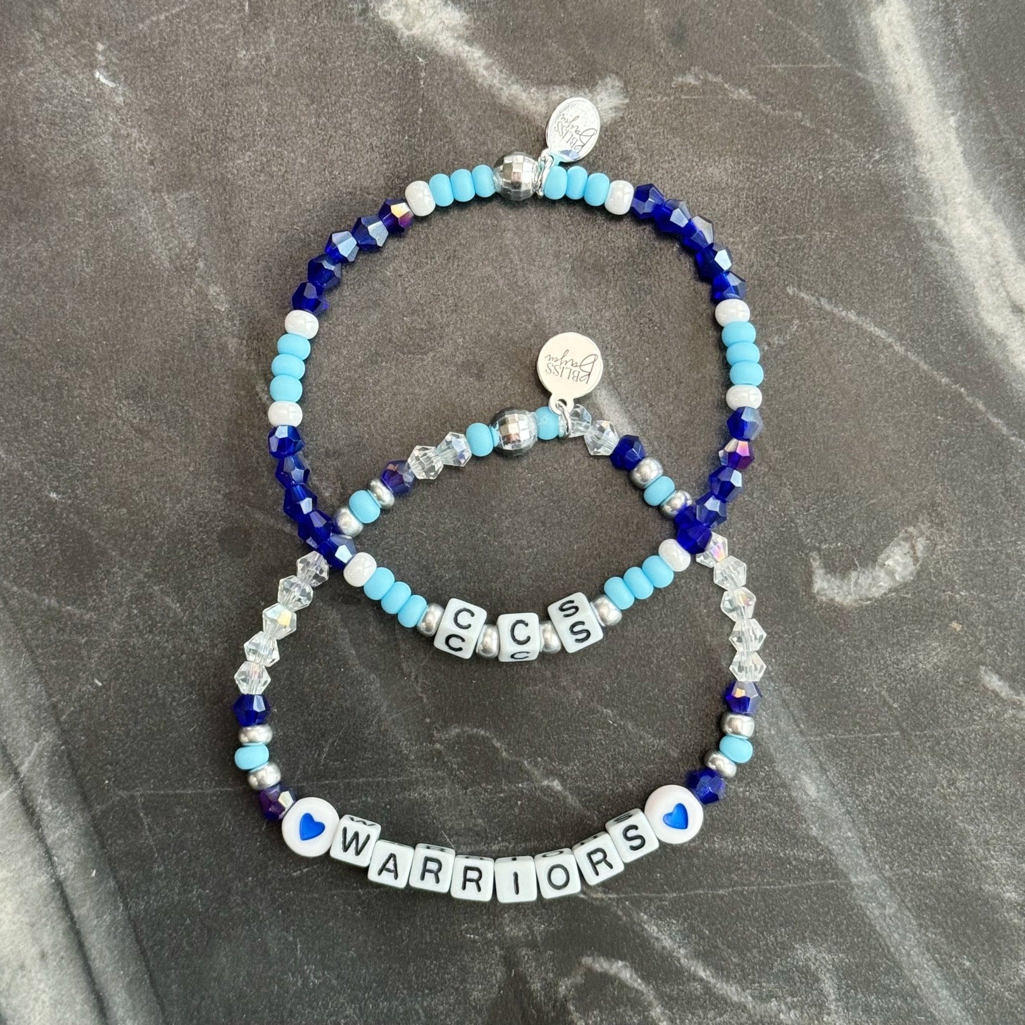 Warriors Crystal Bracelet Set | Bliss Bayou